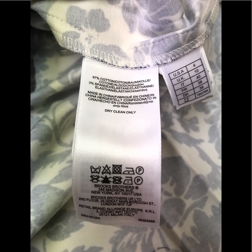 NWOT,Brooks brothers dress multi white/blue/red - Picture 9 of 11